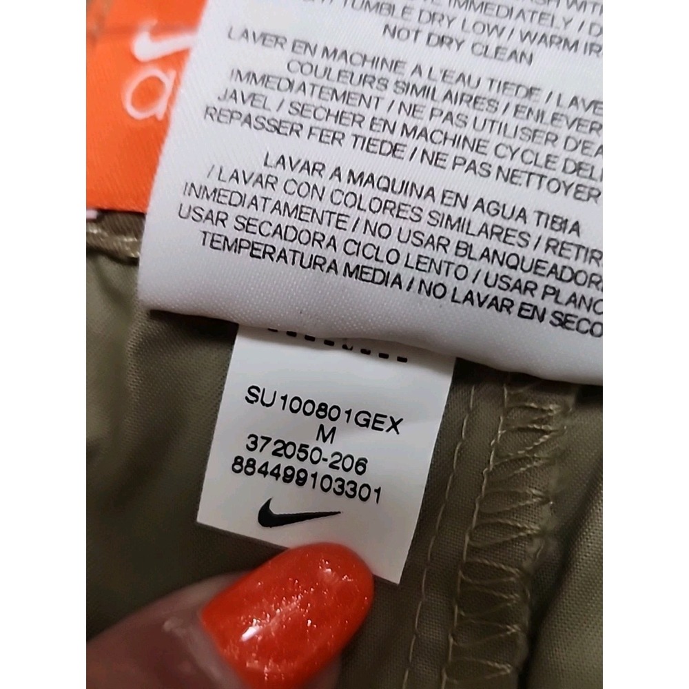 Nike The Athletic Dept. Women's Cotton Capri's Medium Beige Pockets Deadstock - Picture 4 of 14